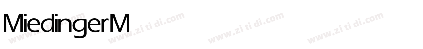 Miedinger Medium字体转换